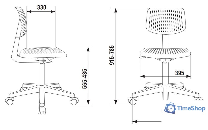 Компьютерное кресло Бюрократ CH 200 (белый) - Изображение №9 — Интернет-магазин Time-Shop