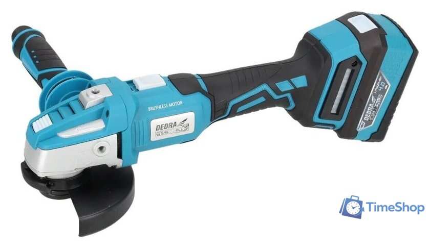 Угловая шлифмашина Dedra DED7030A10 (с 2-мя АКБ, кейс) - Изображение №3 — Интернет-магазин Time-Shop