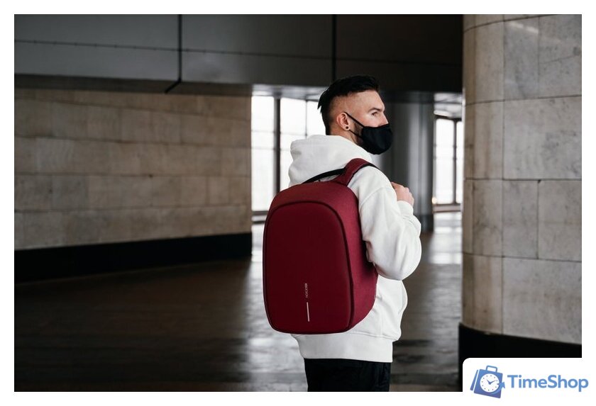 Городской рюкзак XD Design Bobby Hero Regular (красный) - Изображение №35 — Интернет-магазин Time-Shop