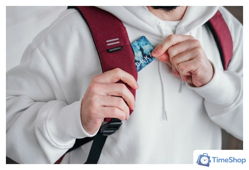 Городской рюкзак XD Design Bobby Hero Regular (красный) - Изображение №40 — Интернет-магазин Time-Shop