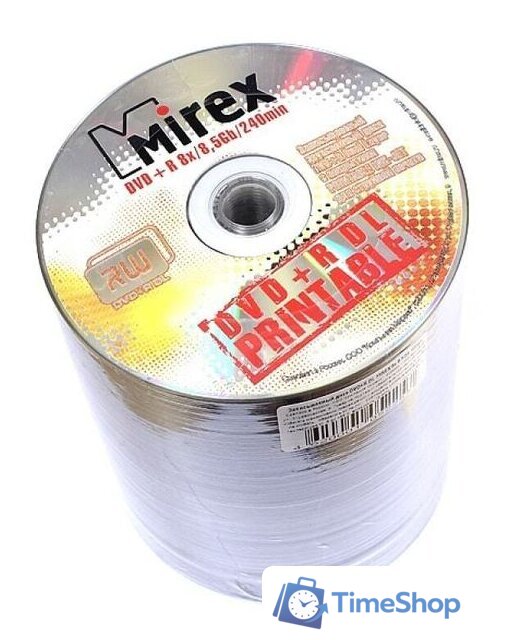 DVD+R диск Mirex 8.5Gb 8x UL130069A8T (100 шт.) - Изображение №1 — Интернет-магазин Time-Shop