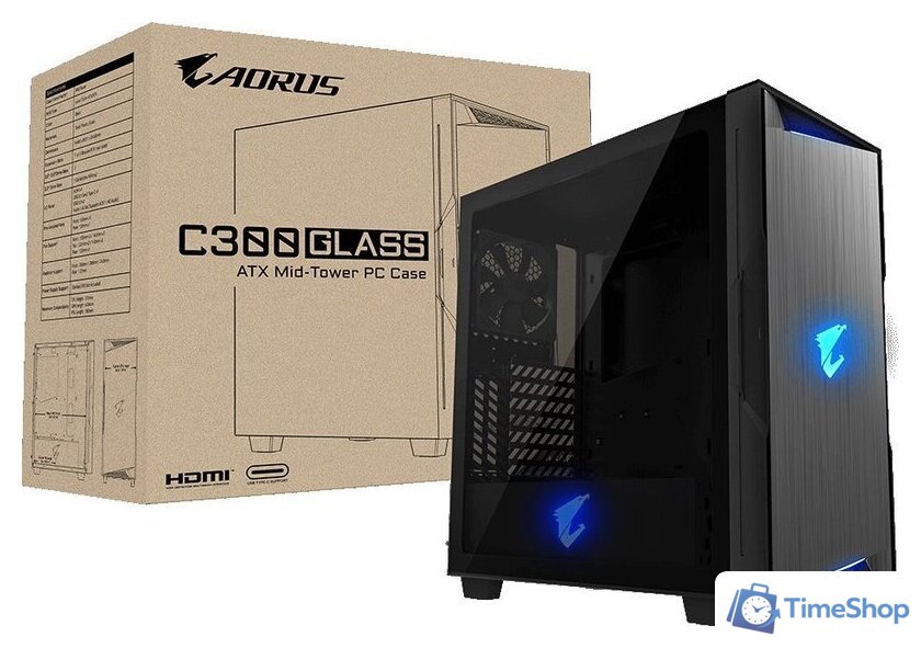 Корпус Gigabyte Aorus C300 Glass - Изображение №9 — Интернет-магазин Time-Shop