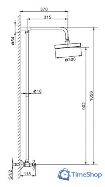 Душевая система  FRAP F2308 - Изображение №2 — Интернет-магазин Time-Shop
