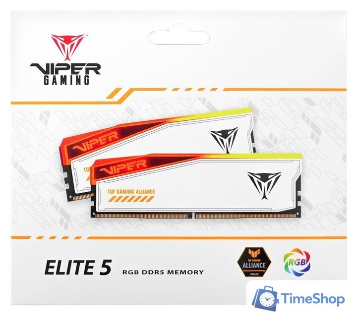 Оперативная память Patriot Viper Elite 5 RGB TUF Gaming Alliance 2x16ГБ DDR5 6000 МГц PVER532G60C36KT - Изображение №6 — Интернет-магазин Time-Shop
