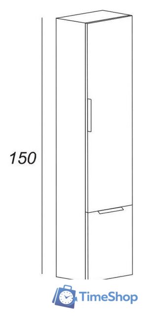  Cezares Шкаф-пенал 55183 - Изображение №4 — Интернет-магазин Time-Shop