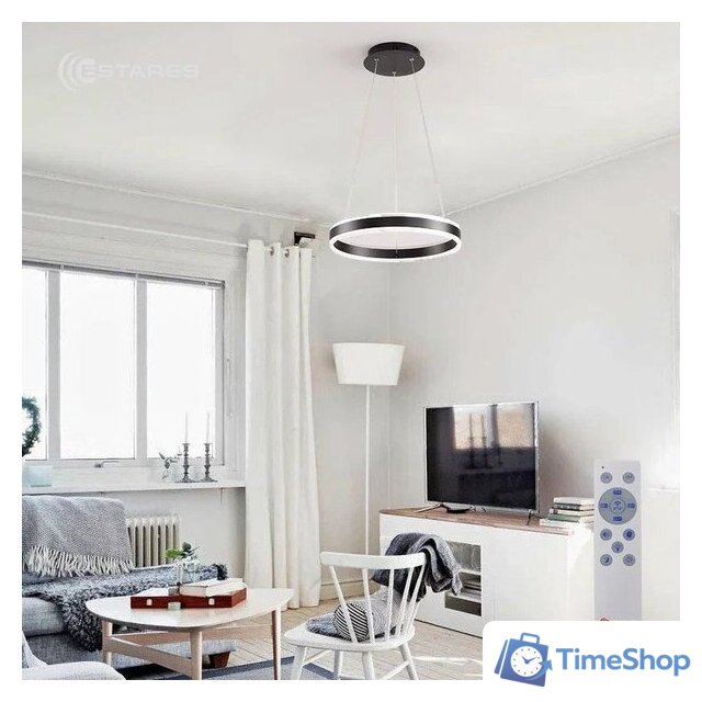 Подвесная люстра Estares Stella 64W R-APP-400x1200-BLACK/WHITE-220-IP20 - Изображение №5 — Интернет-магазин Time-Shop