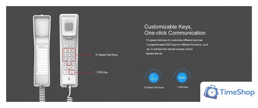 IP-телефон Fanvil H2U (черный) - Изображение №2 — Интернет-магазин Time-Shop