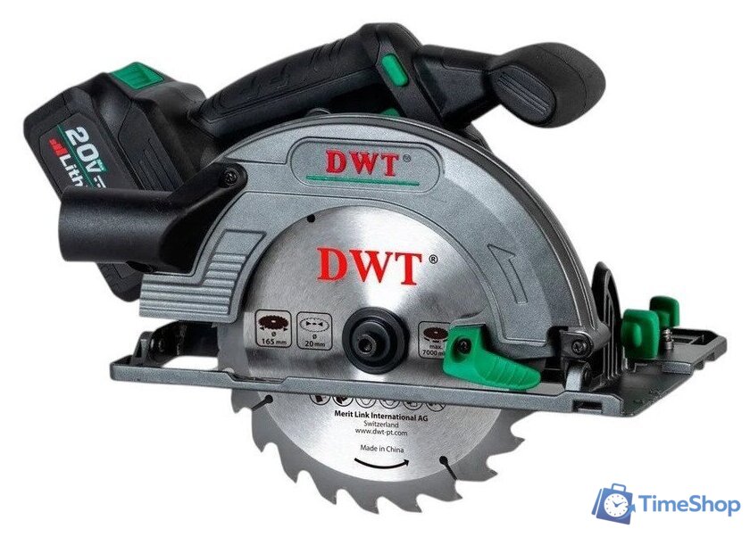 Дисковая (циркулярная) пила DWT AHKP-20-165 DN-4 BMC (с 2-мя АКБ, кейс) - Изображение №1 — Интернет-магазин Time-Shop