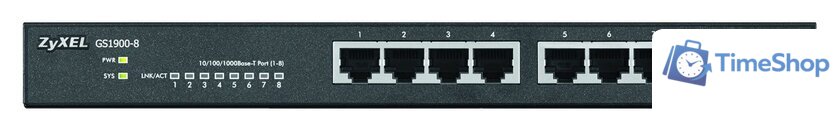 Управляемый коммутатор уровня 2+ Zyxel GS1900-8 - Изображение №3 — Интернет-магазин Time-Shop