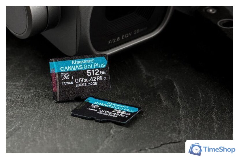 Карта памяти Kingston Canvas Go! Plus microSDXC 256GB SDCG3/256GB (с адаптером) - Изображение №5 — Интернет-магазин Time-Shop
