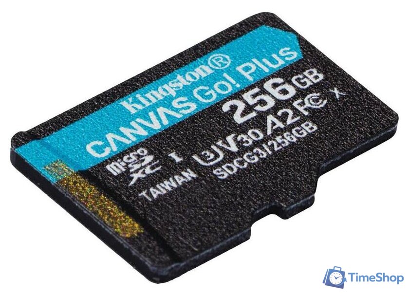 Карта памяти Kingston Canvas Go! Plus microSDXC 256GB SDCG3/256GB (с адаптером) - Изображение №3 — Интернет-магазин Time-Shop