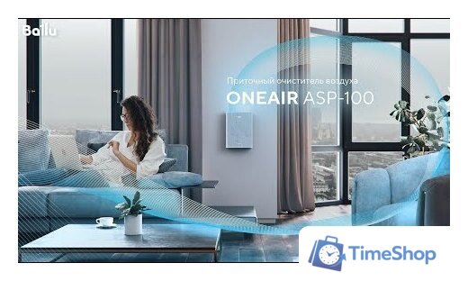 Проветриватель без нагрева Ballu OneAir ASP-100 (серый) - Изображение №11 — Интернет-магазин Time-Shop
