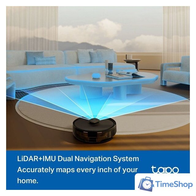 Робот-пылесос TP-Link Tapo RV30 Max Plus (черный) - Изображение №10 — Интернет-магазин Time-Shop