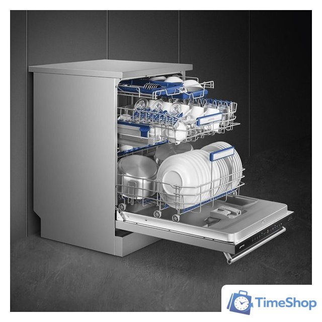 Отдельностоящая посудомоечная машина Smeg LVS345BQSTX - Изображение №2 — Интернет-магазин Time-Shop