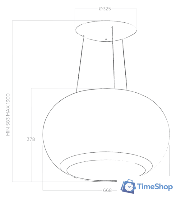 Кухонная вытяжка Elica Interstellar BL/F/65 - Изображение №5 — Интернет-магазин Time-Shop
