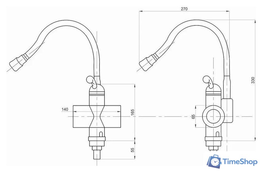 Проточный электрический водонагреватель-кран Mixline WH-002 (белый) - Изображение №5 — Интернет-магазин Time-Shop