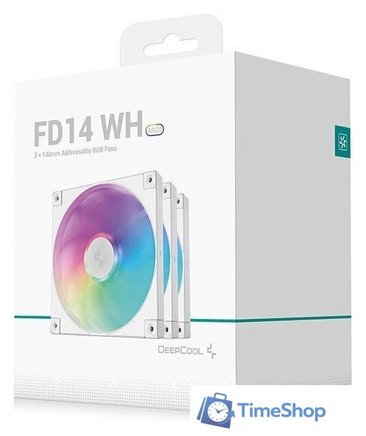 Комплект вентиляторов для корпуса DeepCool FD14 ARGB R-FD14-WHAPN3-G - Изображение №10 — Интернет-магазин Time-Shop