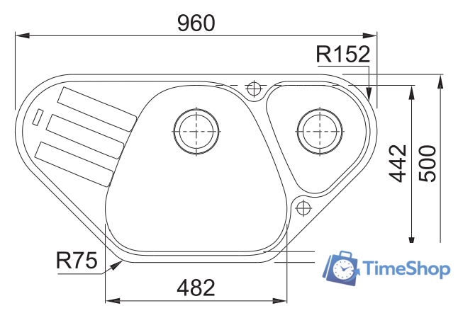 Кухонная мойка Franke Antea AZG 661-E (миндаль) - Изображение №2 — Интернет-магазин Time-Shop