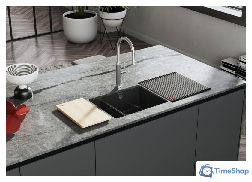 Кухонная мойка Franke KubusX KXK 160-37-12 126.0738.300 (оникс) - Изображение №2 — Интернет-магазин Time-Shop