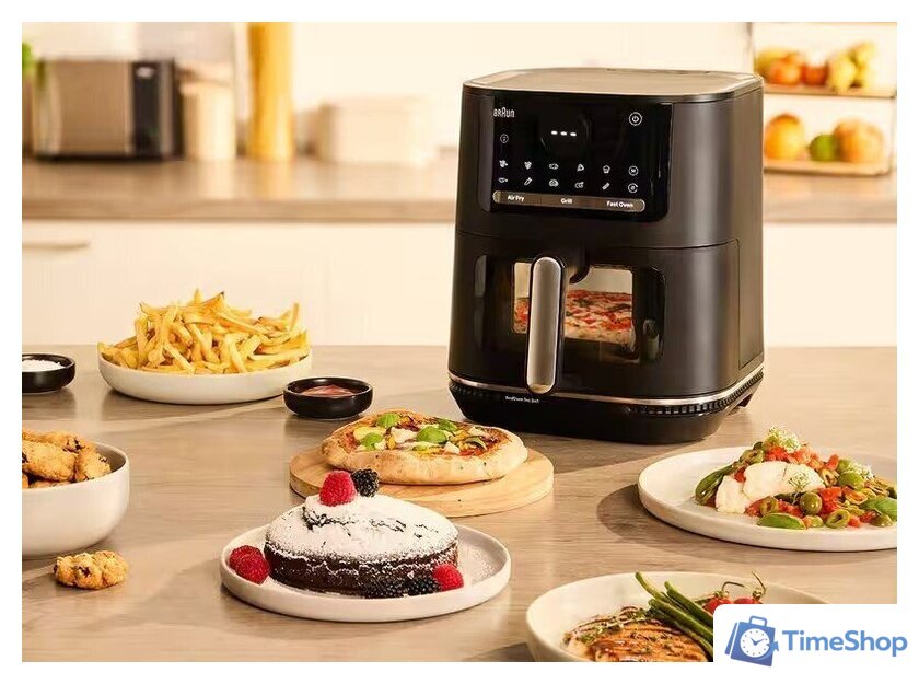 Аэрогриль (аэрофритюрница) Braun MultiFry 5 Air Fryer 3-i-n1 HF5075IBK - Изображение №14 — Интернет-магазин Time-Shop