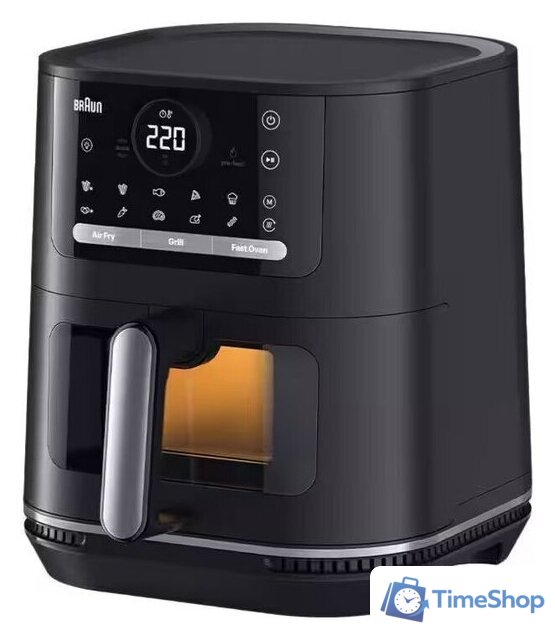 Аэрогриль (аэрофритюрница) Braun MultiFry 5 Air Fryer 3-i-n1 HF5075IBK - Изображение №2 — Интернет-магазин Time-Shop