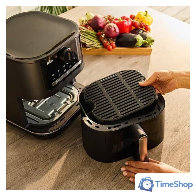 Аэрогриль (аэрофритюрница) Braun MultiFry 5 Air Fryer 3-i-n1 HF5075IBK - Изображение №6 — Интернет-магазин Time-Shop