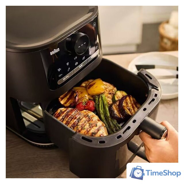 Аэрогриль (аэрофритюрница) Braun MultiFry 5 Air Fryer 3-i-n1 HF5075IBK - Изображение №7 — Интернет-магазин Time-Shop