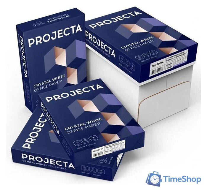 Офисная бумага Projecta A4, 80 г/м2, 500 л, класс В - Изображение №3 — Интернет-магазин Time-Shop