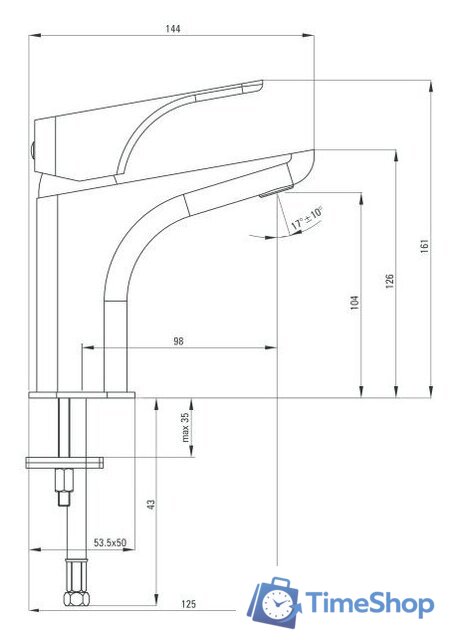 Смеситель Deante Hiacynt Nero BQH N21M - Изображение №2 — Интернет-магазин Time-Shop