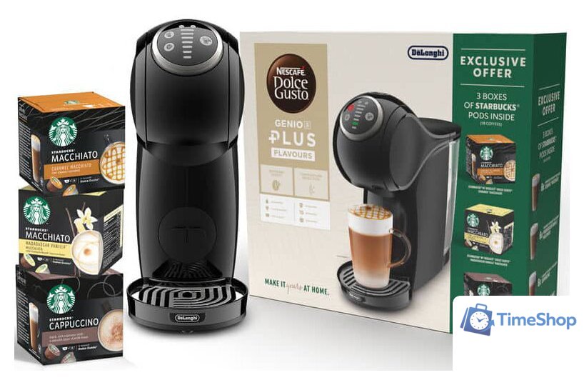 Капсульная кофеварка DeLonghi Dolce Gusto Genio S Plus EDG315.B - Изображение №6 — Интернет-магазин Time-Shop