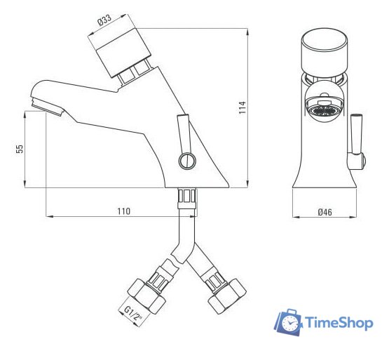 Смеситель Deante Press BBH 028R - Изображение №2 — Интернет-магазин Time-Shop