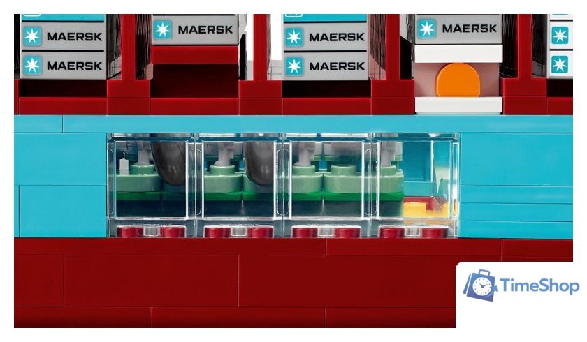 Конструктор LEGO 40955 Контейнеровоз Maersk с двухтопливным двигателем - Изображение №7 — Интернет-магазин Time-Shop