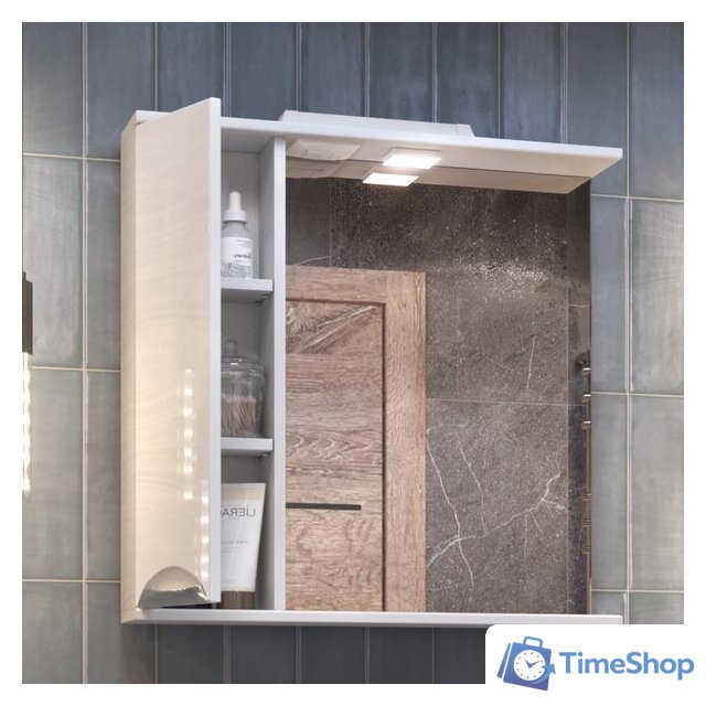  Vigo Шкаф с зеркало Callao 700 (левый, белый) - Изображение №4 — Интернет-магазин Time-Shop