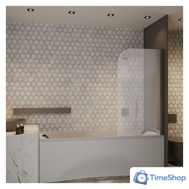 Стеклянная шторка для ванны Roxen Brimen 52010-80 80х140 - Изображение №3 — Интернет-магазин Time-Shop