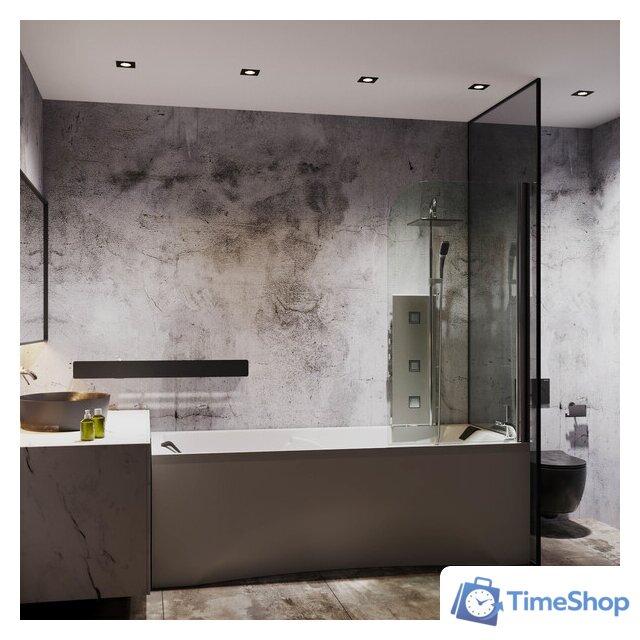 Стеклянная шторка для ванны Roxen Brimen 52010-80 80х140 - Изображение №2 — Интернет-магазин Time-Shop