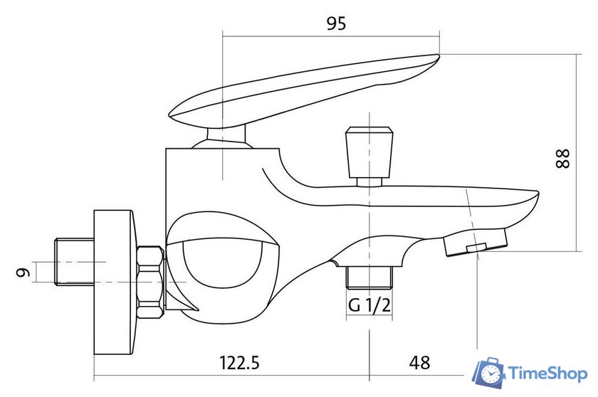 Смеситель Cersanit Mayo S951-013 - Изображение №2 — Интернет-магазин Time-Shop