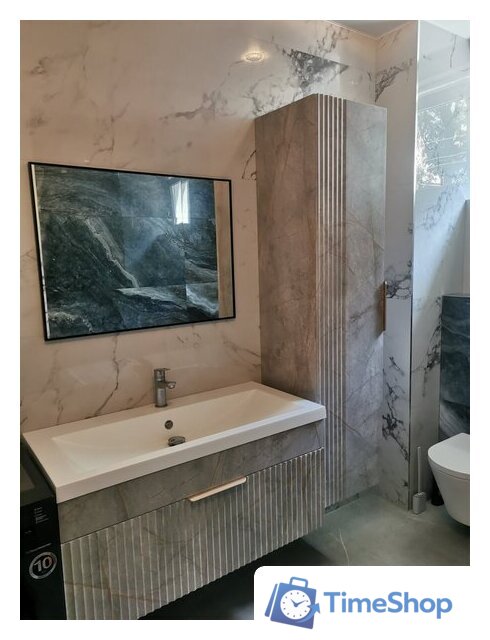  Garda Тумба под умывальник Onda 106Н-750_PVC 09.106н.750.PVC (золотой мрамор) - Изображение №3 — Интернет-магазин Time-Shop