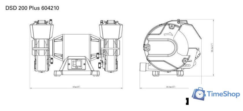 Заточный станок Metabo DSD 200 Plus 604210000 - Изображение №11 — Интернет-магазин Time-Shop