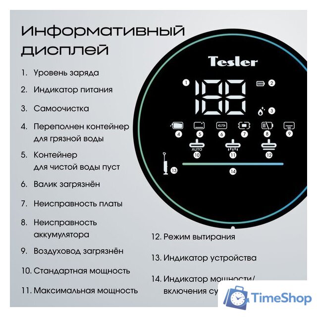 Вертикальный моющий пылесос Tesler Pure Storm WD-7500 - Изображение №19 — Интернет-магазин Time-Shop