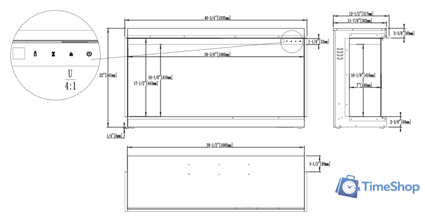 Электрокамин Aflamo Superb 40 - Изображение №8 — Интернет-магазин Time-Shop