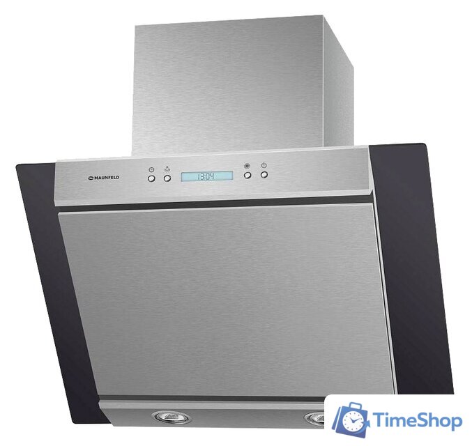 Кухонная вытяжка MAUNFELD Gloria 60 (нержавеющая сталь/черное стекло) - Изображение №1 — Интернет-магазин Time-Shop
