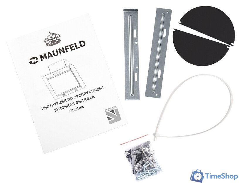 Кухонная вытяжка MAUNFELD Gloria 60 (нержавеющая сталь/черное стекло) - Изображение №15 — Интернет-магазин Time-Shop