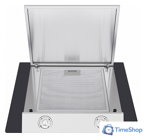 Кухонная вытяжка MAUNFELD Gloria 60 (нержавеющая сталь/черное стекло) - Изображение №4 — Интернет-магазин Time-Shop