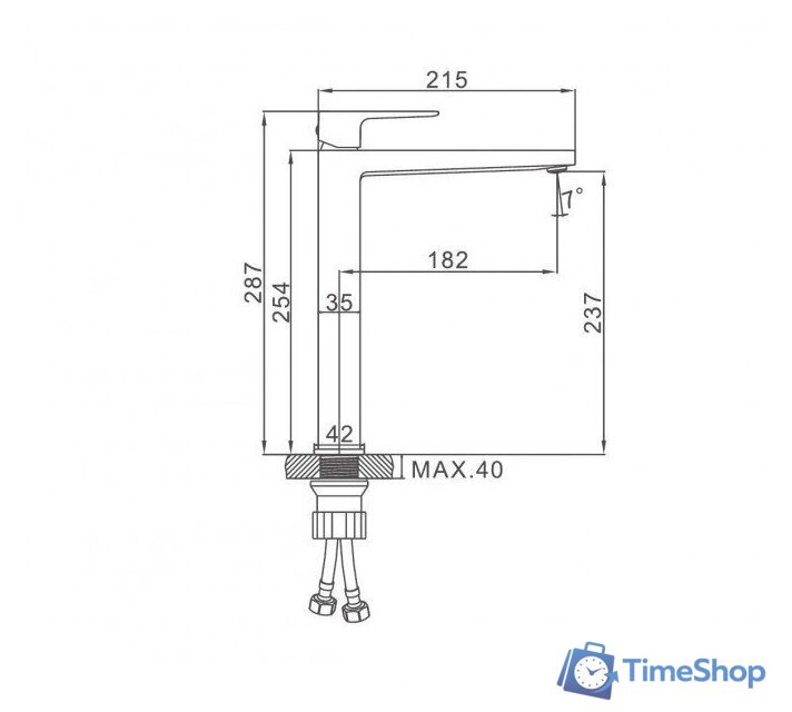 Смеситель Ledeme L1173B - Изображение №3 — Интернет-магазин Time-Shop
