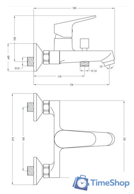 Смеситель Deante Chaber BGC 010M - Изображение №2 — Интернет-магазин Time-Shop