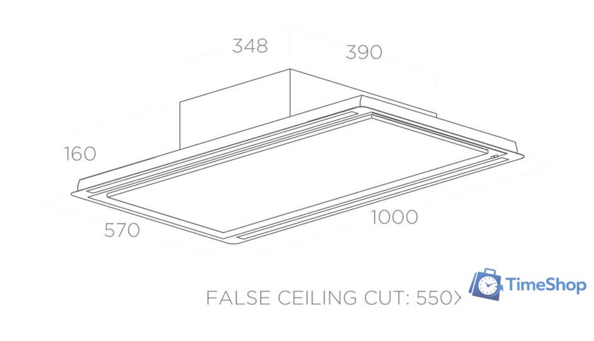 Кухонная вытяжка Elica Hilight Glass H30 WH/A/100 PRF0146246A - Изображение №3 — Интернет-магазин Time-Shop