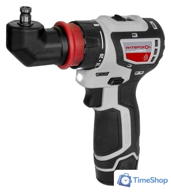 Дрель-шуруповерт Интерскол КомбиМАКС ДА-10/12В 36 687.2.2.79 (с 2-мя АКБ, кейс) - Изображение №5 — Интернет-магазин Time-Shop