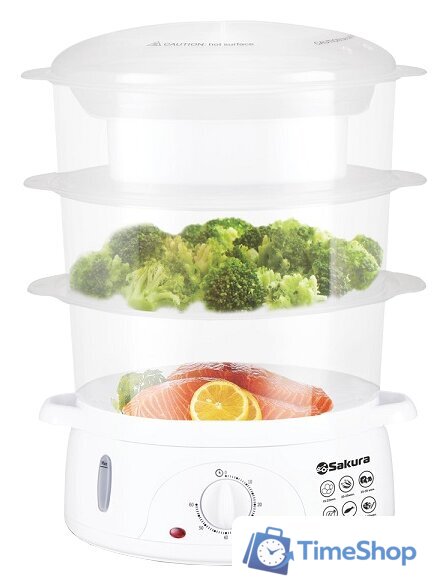 Пароварка Sakura SA-7214 - Изображение №1 — Интернет-магазин Time-Shop