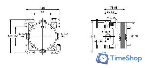 Монтажная коробка Ideal Standard A1000NU - Изображение №2 — Интернет-магазин Time-Shop
