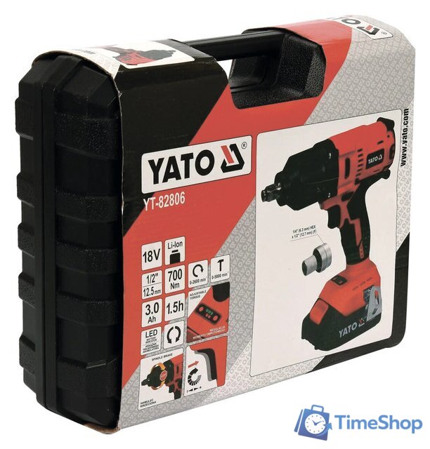 Гайковерт Yato YT-82806 (с 1-им АКБ) - Изображение №5 — Интернет-магазин Time-Shop